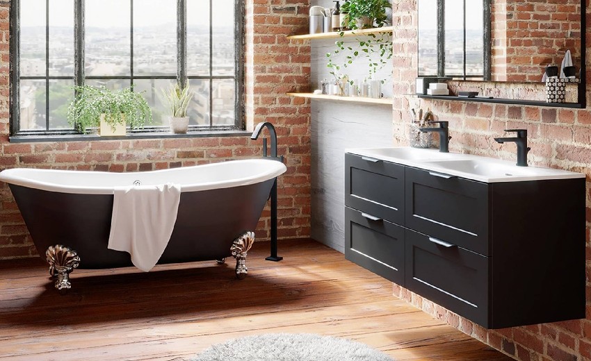 salle de bain retro vintage
